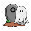 Fantasma Tumba Halloween Icono