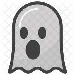 Fantasma asombrado Emoji Icono