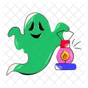 Fantasma Assustador Lampada Fantasma Lampada A Gas Ícone