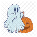 Dia Das Bruxas Fantasma Assustador Icon