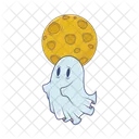 Dia Das Bruxas Fantasma Assustador Icon