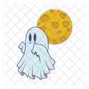 Dia Das Bruxas Fantasma Assustador Icon