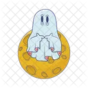 Dia Das Bruxas Fantasma Assustador Icon