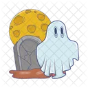 Dia Das Bruxas Fantasma Assustador Icon