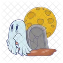 Halloween Fantasma Aterrador Icono