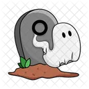 Fantasma Tumba Halloween Icono