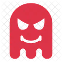 Enojado Fantasma Halloween Icono