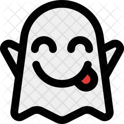 Fantasma sonriente Emoji Icono