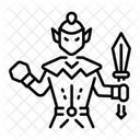Fantasy Character Warrior Swordsman Icon