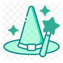 Fantasy Magic Hat Wand Icon