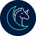 Fantasy Illustration Neon Glow Icon