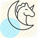 Fantasy Illustration Minimal Outline Icon