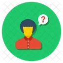 Confused Person Faq Help Icon