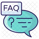 Faq Communication Questions Answers Icon