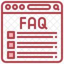 Faq Online Question Websit Icon