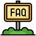 Faq Board Signpost Signboard Icon