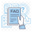 Faq Questions Information Icône