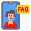 Faq Call Samrtphone Icon