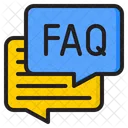 Faq Chat Faq Conversation Question Answer Icon