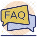 Comunicazione Faq Domande E Risposte Porre Domande Frequenti Icon