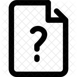 Faq document-broken outline  Icon