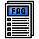 FAQ Dokument FAQ Artikel Hilfe Symbol