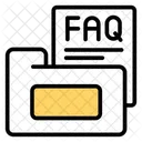 Faq Folder Document Case Binder Icône