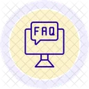 Faq Questions Answers Icon