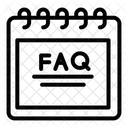 Faq in calendar  Icon