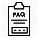 Faq in clipboard  Icon