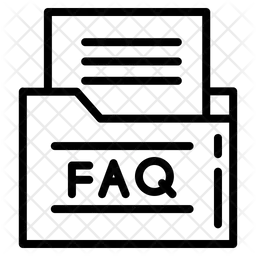 Faq in file with paper document in file  Icon