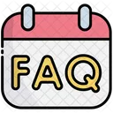 FAQ Kalender  Symbol