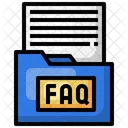 FAQ Ordner Ordner Fragen Support Ordner Symbol