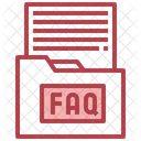 FAQ Ordner Ordner Fragen Support Ordner Symbol