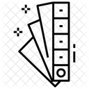 Farbpalette Farbmuster Farbfuhrer Symbol