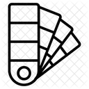 Farbmuster Farbpaletten Farbkatalog Symbol