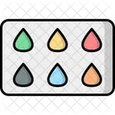 Farbmuster Farbfuhrer Haarfarbenmuster Symbol