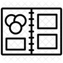 Farbmuster Farbpalette Farbmuster Symbol