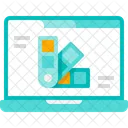 Farbe Palette Laptop Symbol