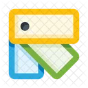 Farbpalette Tag Etikett Symbol