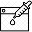 Farbpipette  Symbol