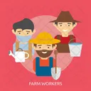 Farm Workers Agriculture Icon