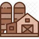 Farm Barn Silo Icon