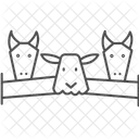 Farm Animal Fence Farm Animal Icon