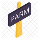Farm Board Farm Placard Roadboard Icon