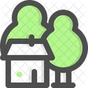 Garden Green House House Icon