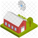 Building Farm House Mill Icon