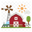 Farm House Barn Farm Icon