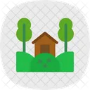 Farm House Cabin Home Icon