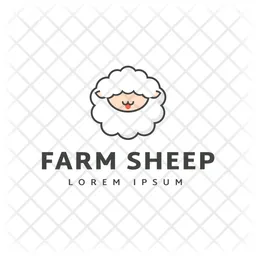 Farm Sheep Logo Icon